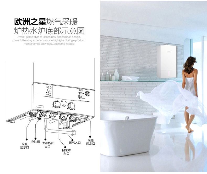 选购博世原装进口欧洲之星28kw采暖热水壁挂炉理由如下