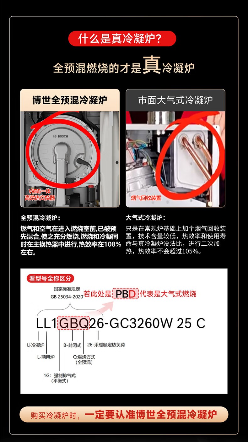博世GC3260进口冷凝双一级能效28KW采暖热水壁挂炉
