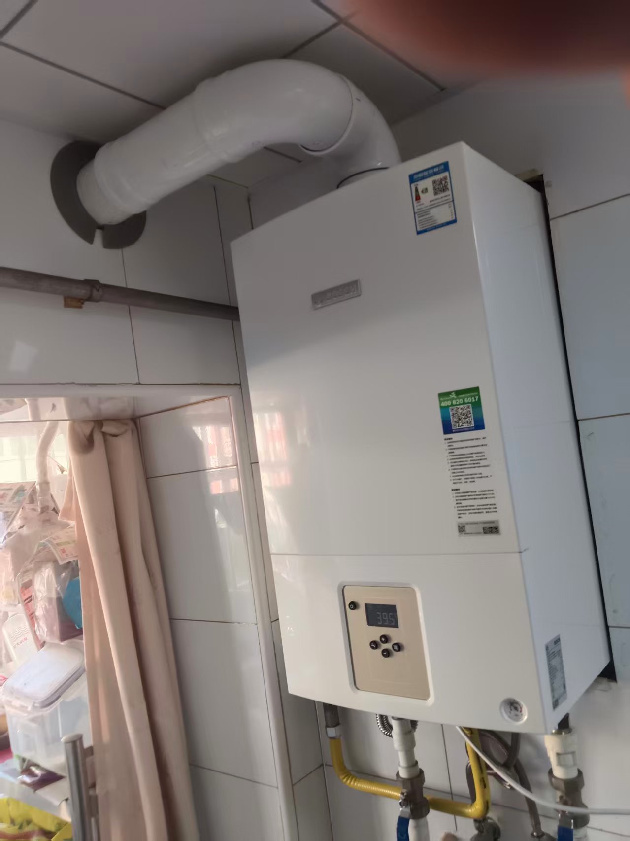 海淀区厢黄旗万树园博世壁挂炉安装案例